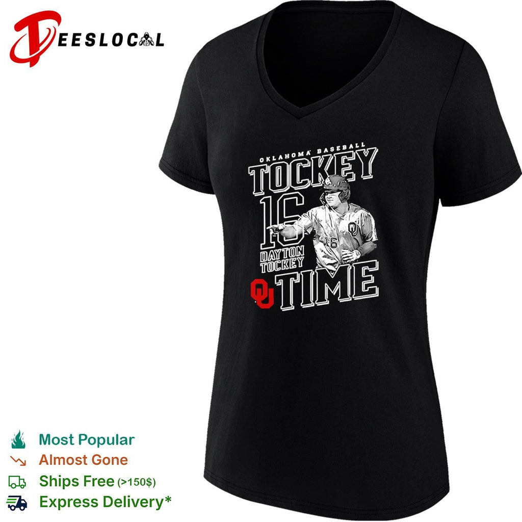 Dayton Tockey Oklahoma Sooners Baseball Tockey Time 16 shirt