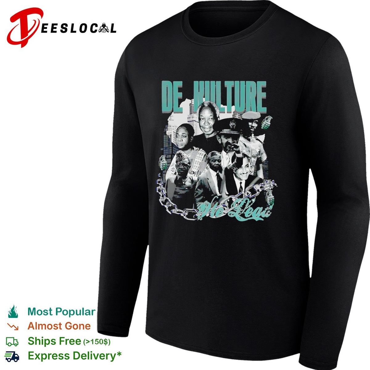 De Kulture African leaders no leash shirt