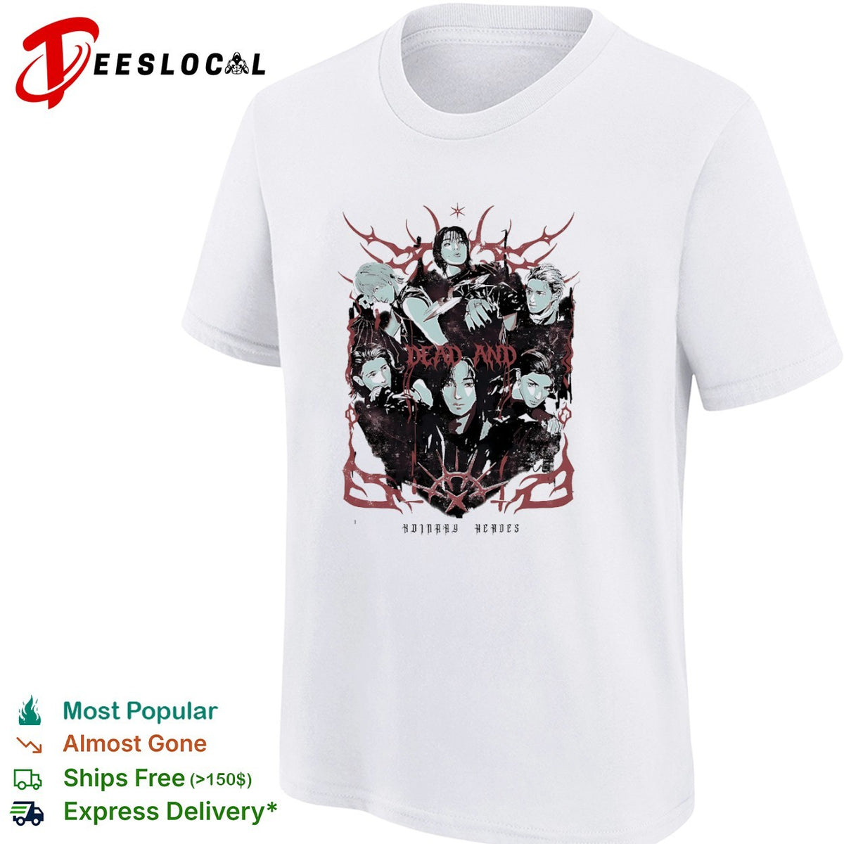 Dead and Ordinary Heroes Ateez Kpop Group Members Kpop Music shirt