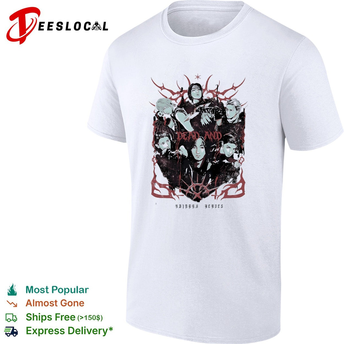 Dead and Ordinary Heroes Ateez Kpop Group Members Kpop Music shirt