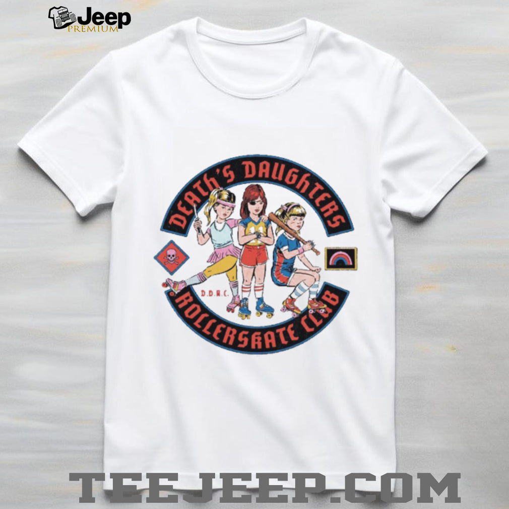 Death’s Daughters Roller Skate Club Retro Graphic T Shirt