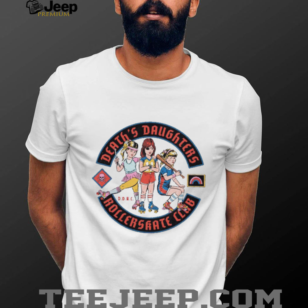Death’s Daughters Roller Skate Club Retro Graphic T Shirt