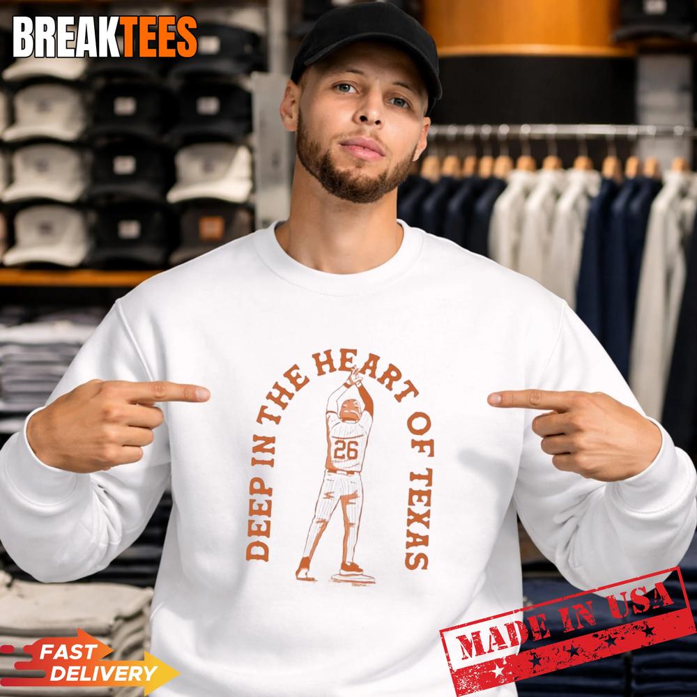 Deep In The Heart Of Texas Rangers Baseball Player T-Shirt