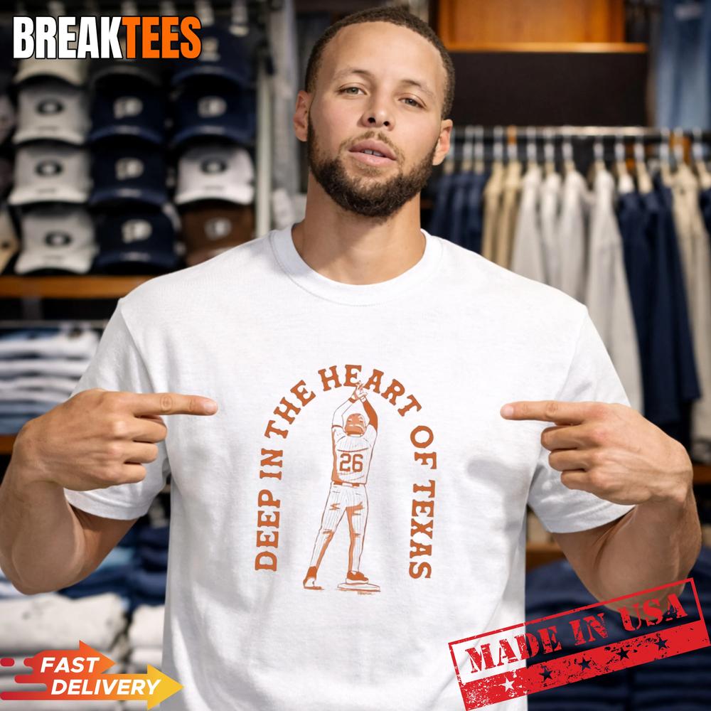 Deep In The Heart Of Texas Rangers Baseball Player T-Shirt