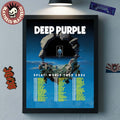 Deep Purple Splat World Tour 2026 Schedule Dates Home Decor Poster Canvas