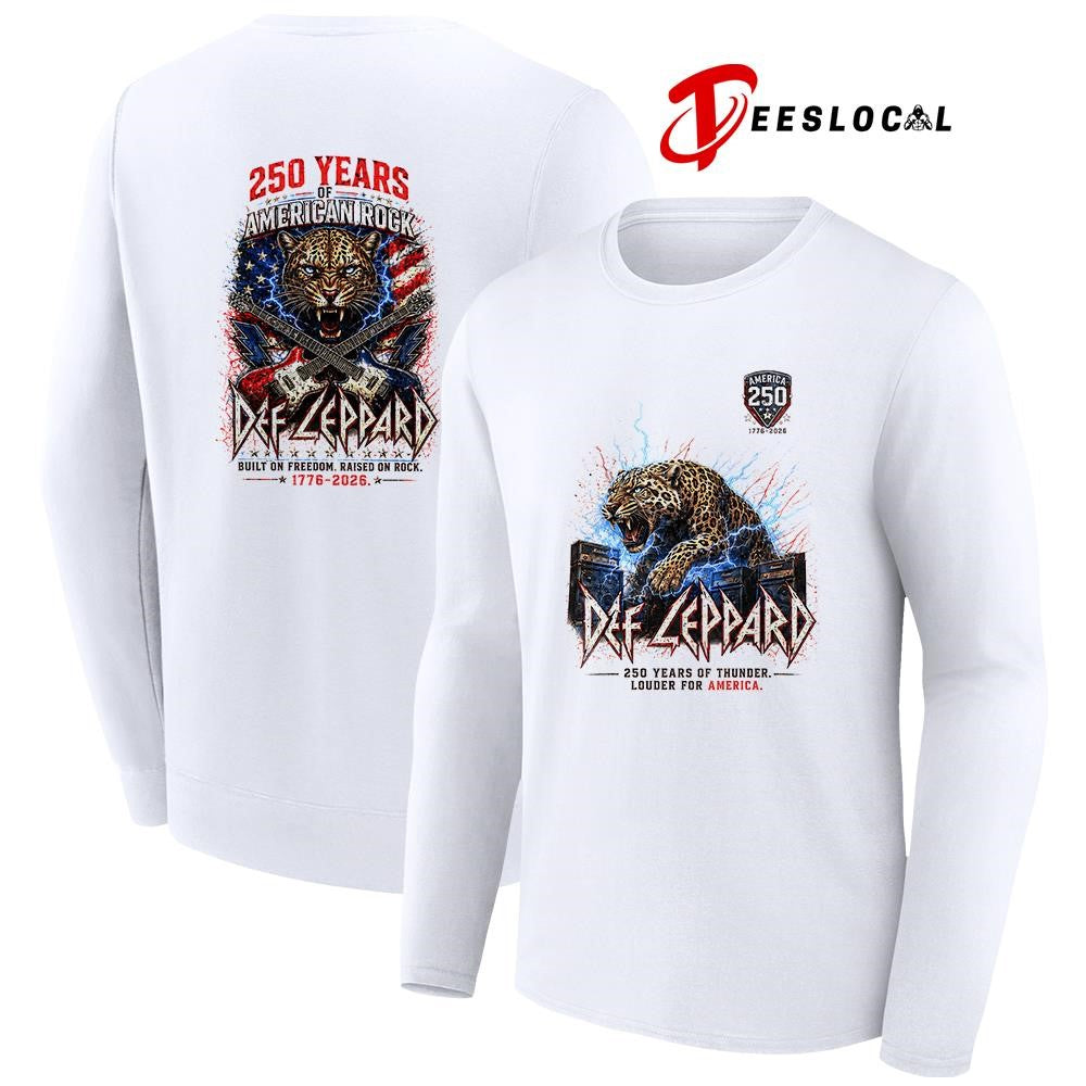 Def Leppard 250 years of American rock built on freedom raised on rock shirt