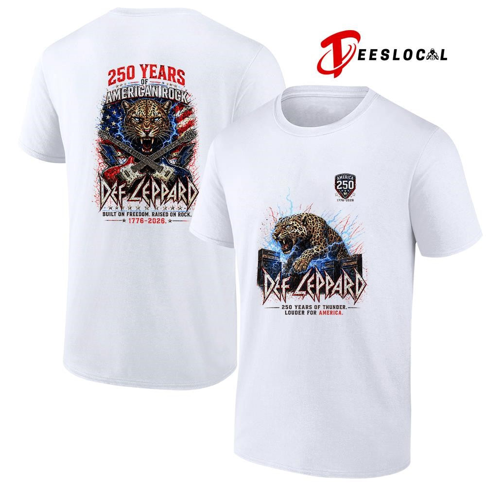 Def Leppard 250 years of American rock built on freedom raised on rock shirt
