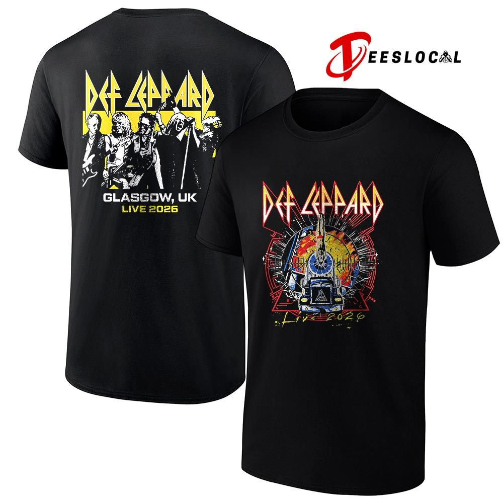 Def Leppard tour UK and EU Glasgow UK event shirt