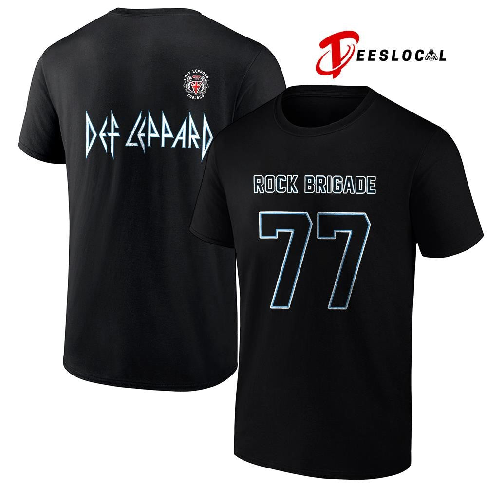 Def Leppard tour UK and EU Rock Brigate 77 shirt
