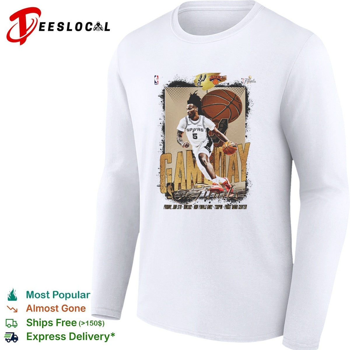 Dejounte Murray San Antonio Spurs NBA Finals Gameday Friday shirt
