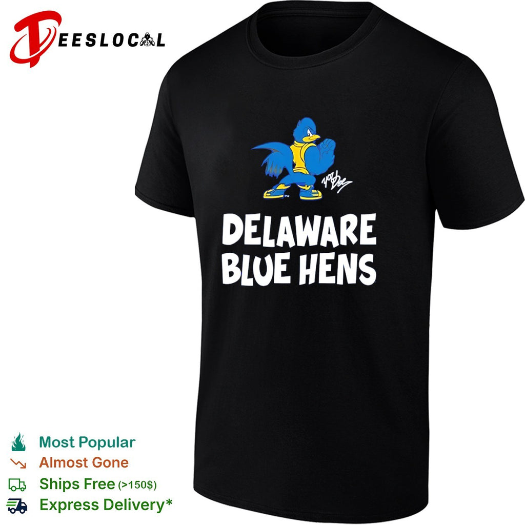 Delaware Blue Hens YoUDee mascot shirt