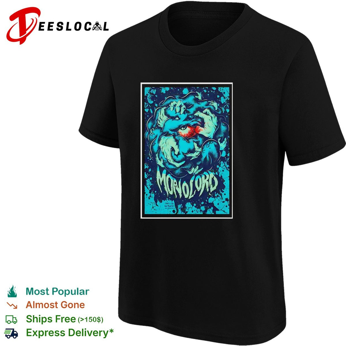 Demonic creature monster concert framed poster art shirt