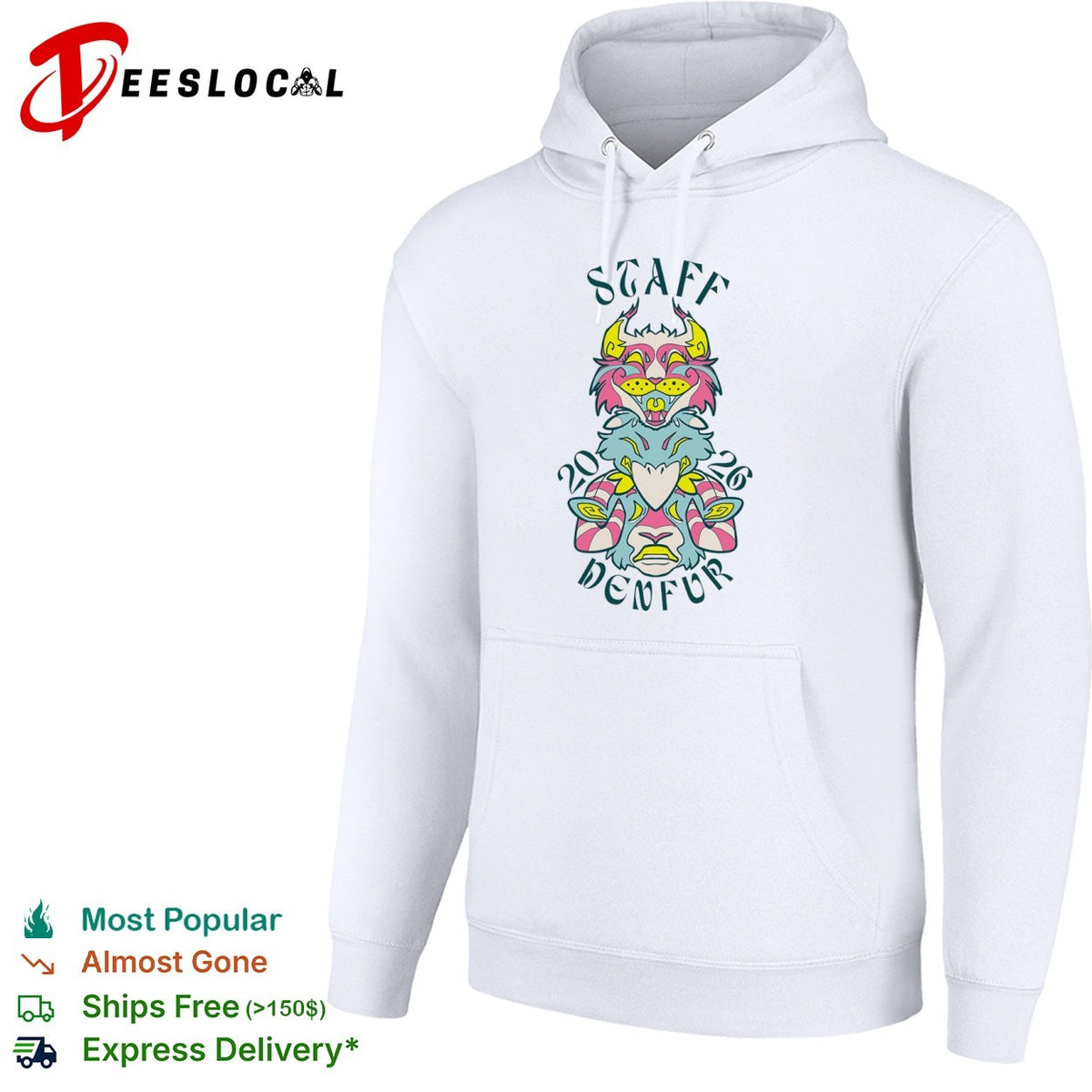 DenFur furry convention staff animal totem 2026 shirt