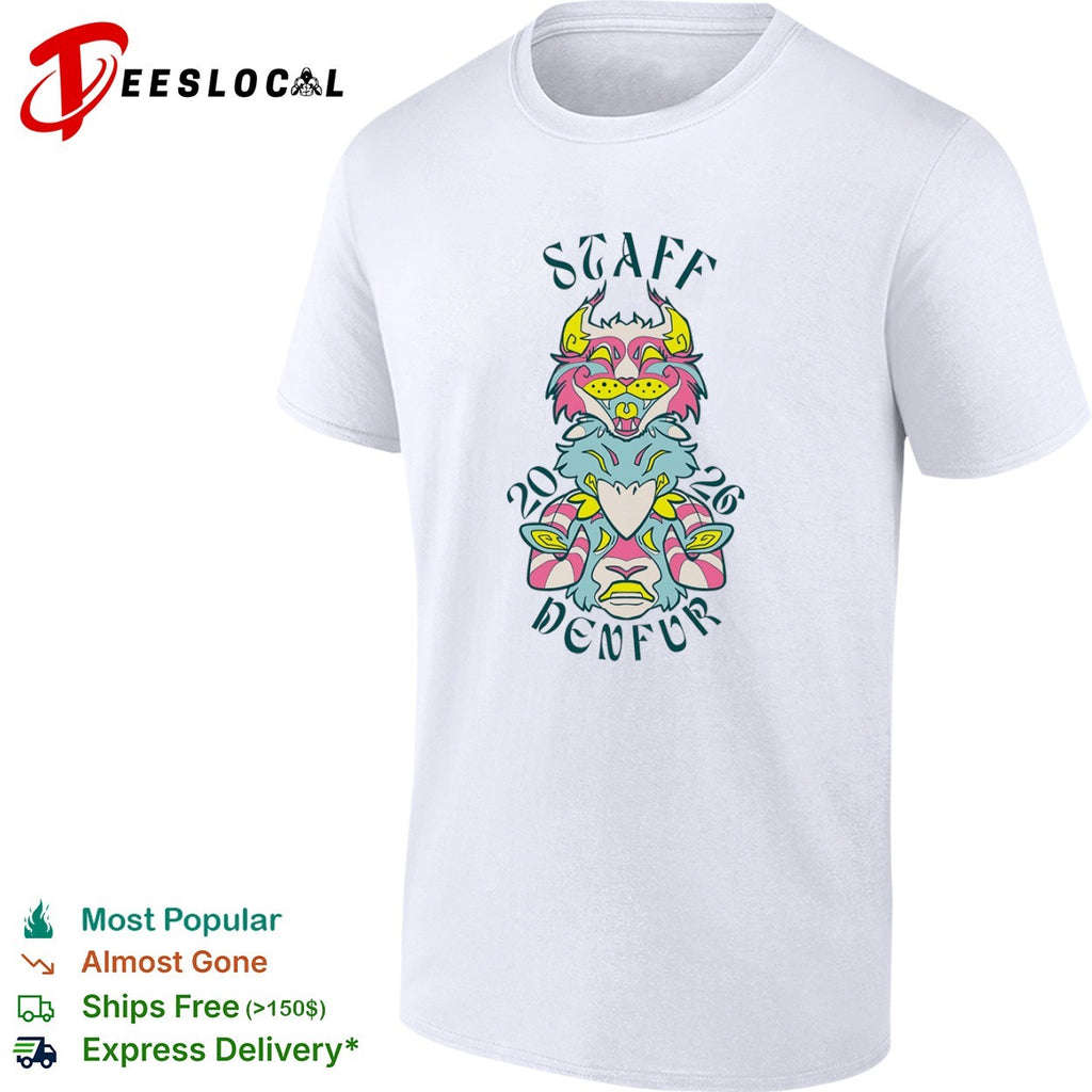 DenFur furry convention staff animal totem 2026 shirt