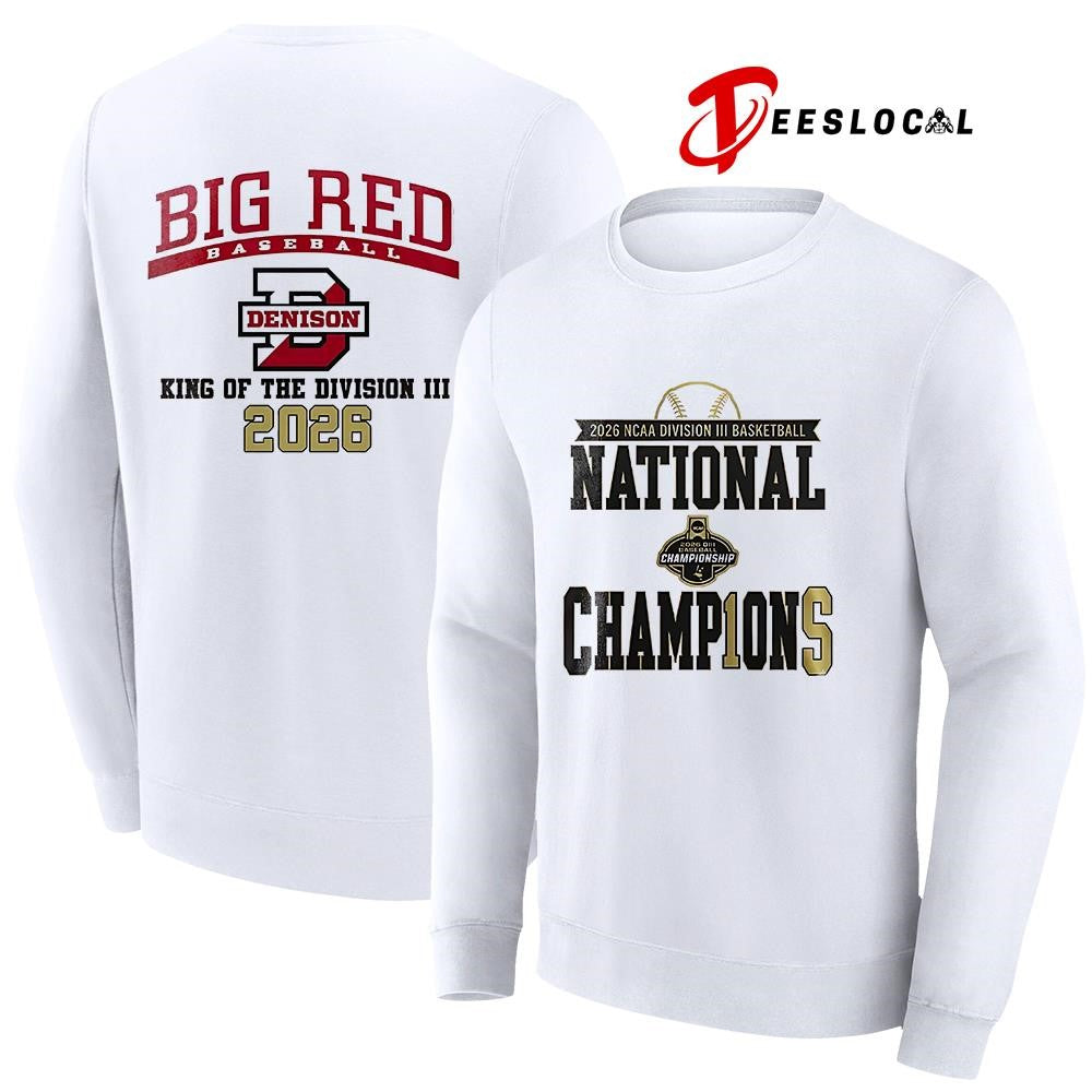 Denison Big Red 2026 King Of The Division III national champions shirt