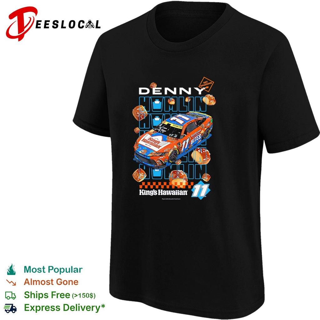 Denny Hamlin Joe Gibbs Racing NASCAR King’s Hawaiian Soft Pretzel Bites 11 shirt