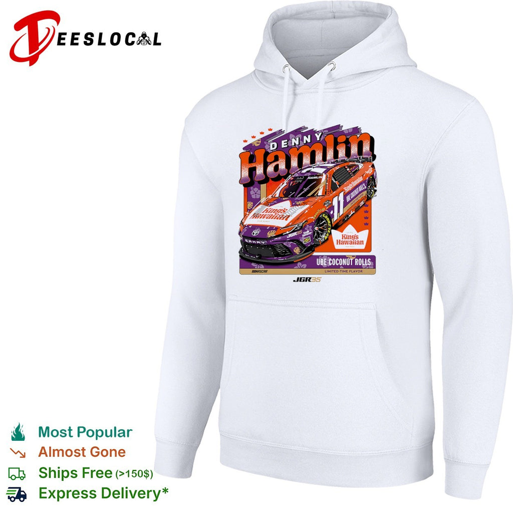 Denny Hamlin Joe Gibbs Racing NASCAR Kings Hawaiian Ube Coconut Rolls shirt