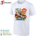 Denny Hamlin Joe Gibbs Racing NASCAR Minions King’s Hawaiian Shake’em Bites shirt