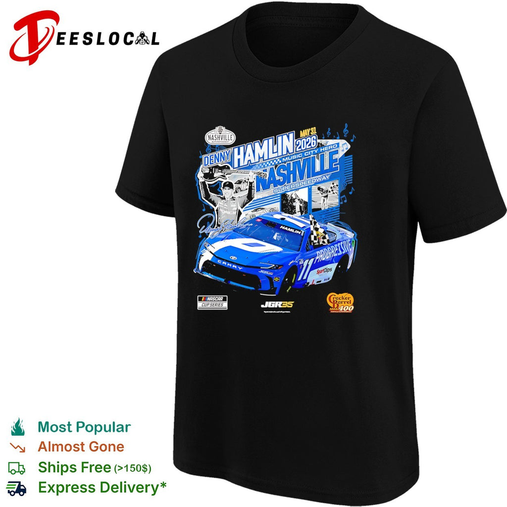 Denny Hamlin Nashville Superspeedway Cracker Barrel 400 NASCAR Cup Series 2026 shirt