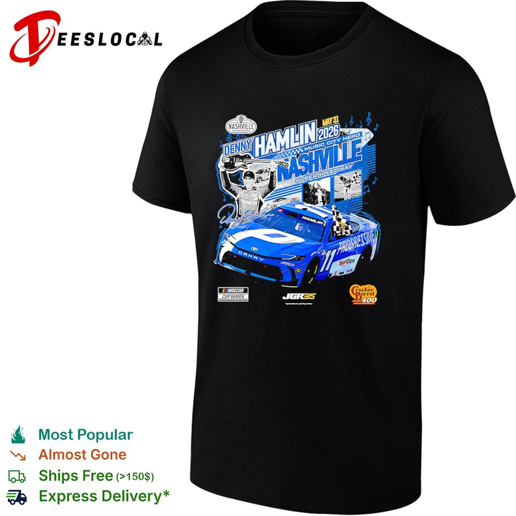 Denny Hamlin Nashville Superspeedway Cracker Barrel 400 NASCAR Cup Series 2026 shirt