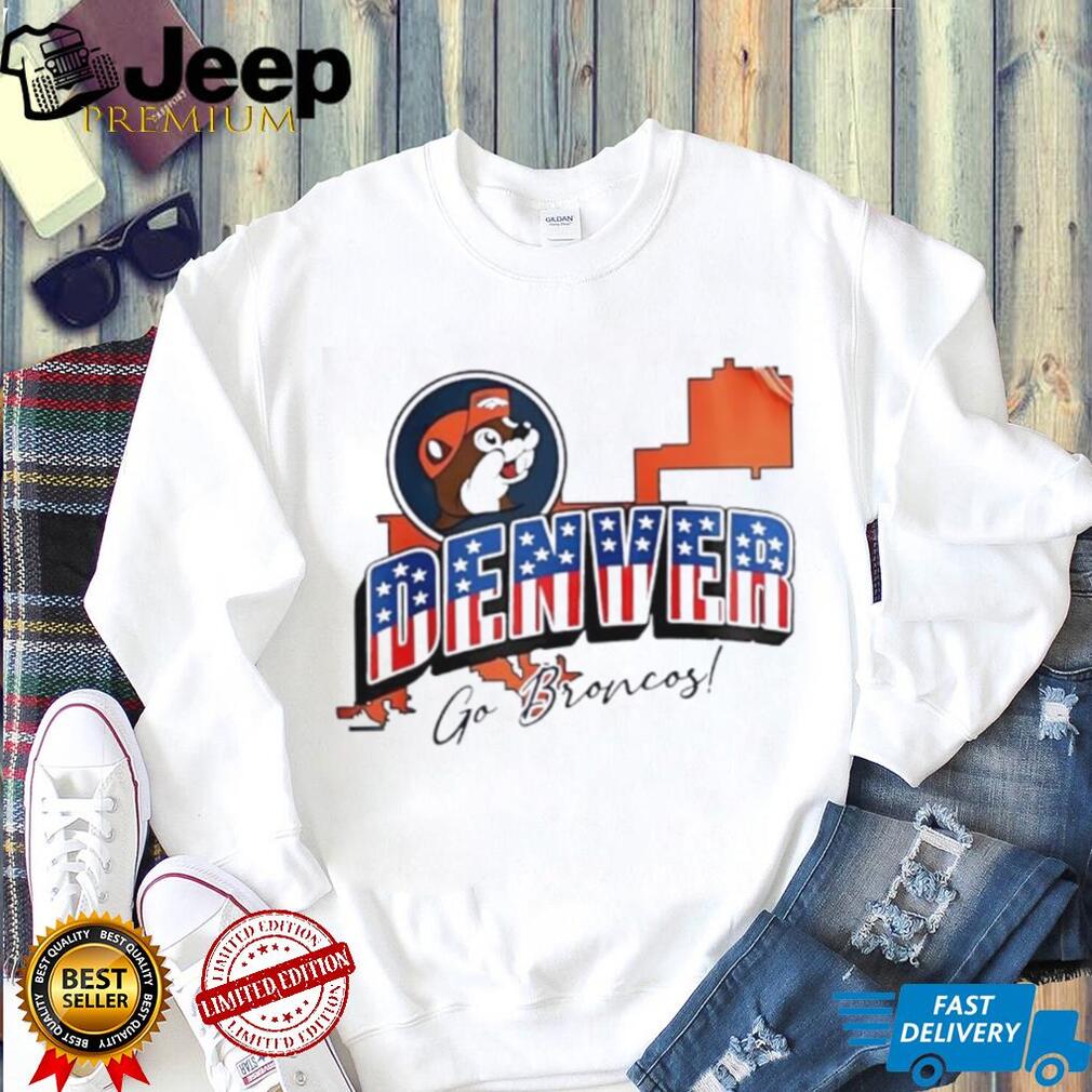 Denver Football Mascot State Map Graphic T Shirt