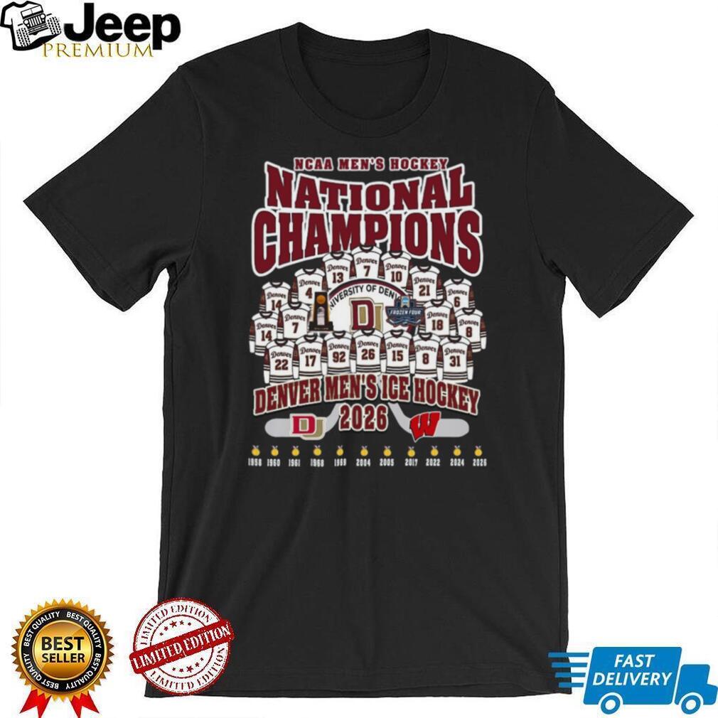 Denver Men’s Ice Hockey 2026 National Champions Frozen Four Trophy T Shirt