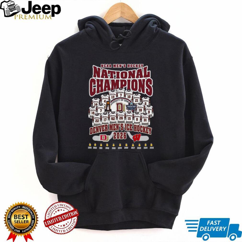 Denver Men’s Ice Hockey 2026 National Champions Frozen Four Trophy T Shirt