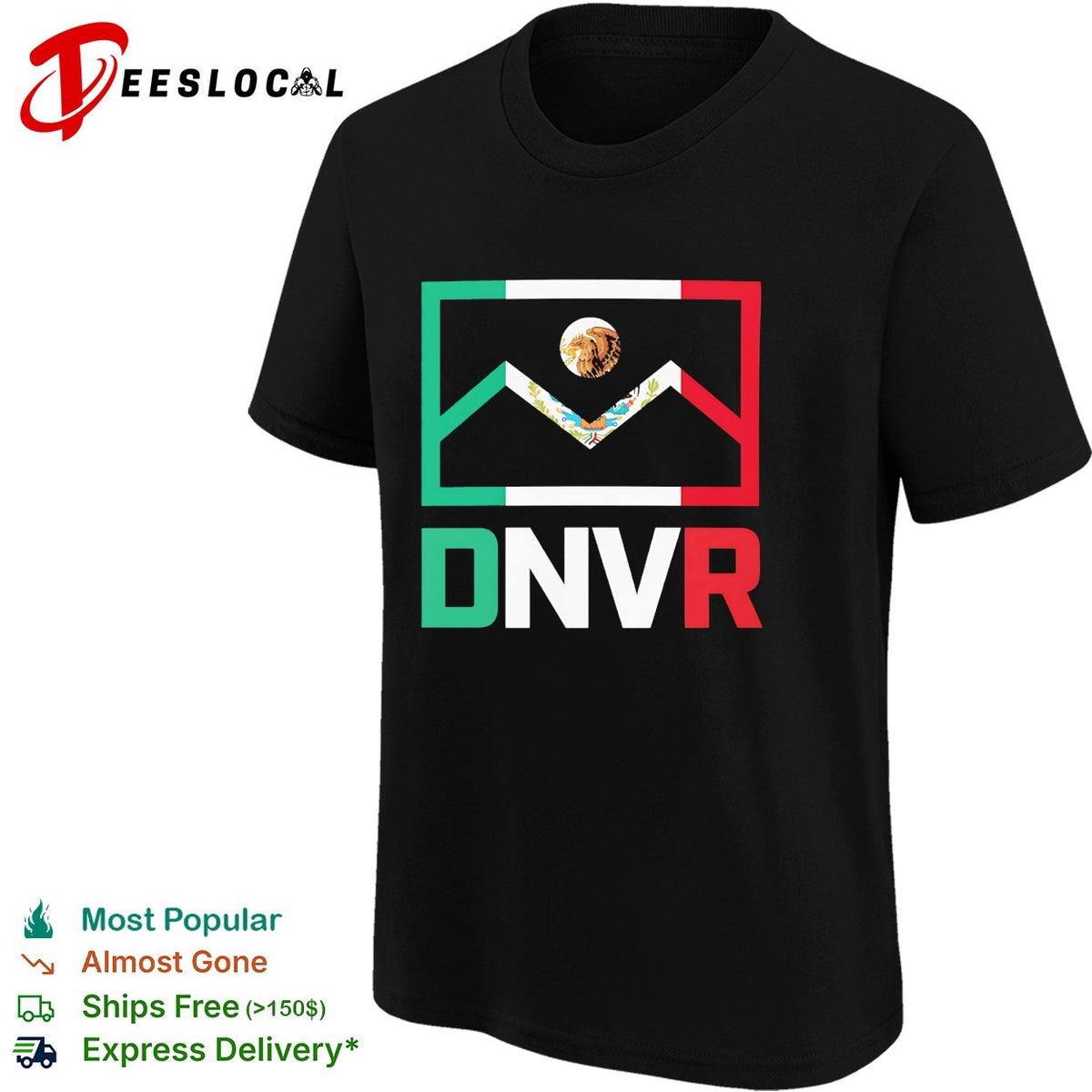Denver Mexico DNVR flag mashup heritage city pride shirt