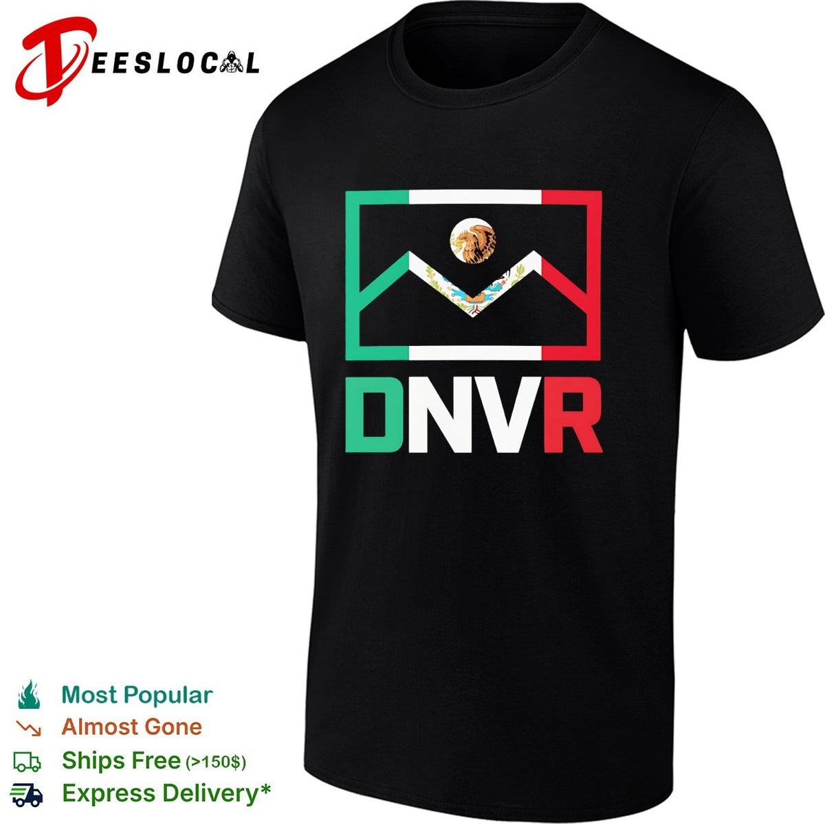 Denver Mexico DNVR flag mashup heritage city pride shirt