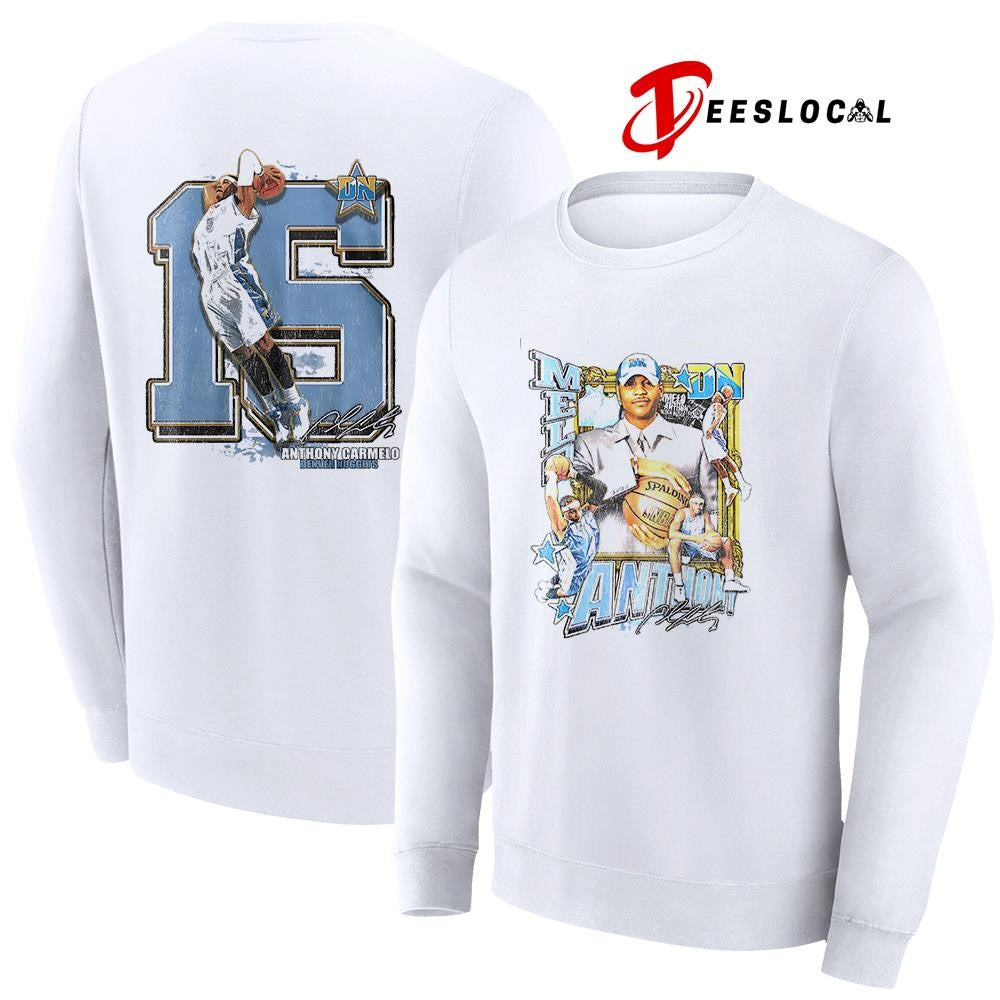 Denver Nuggets Anthony Carmelo 15 signature pose shirt