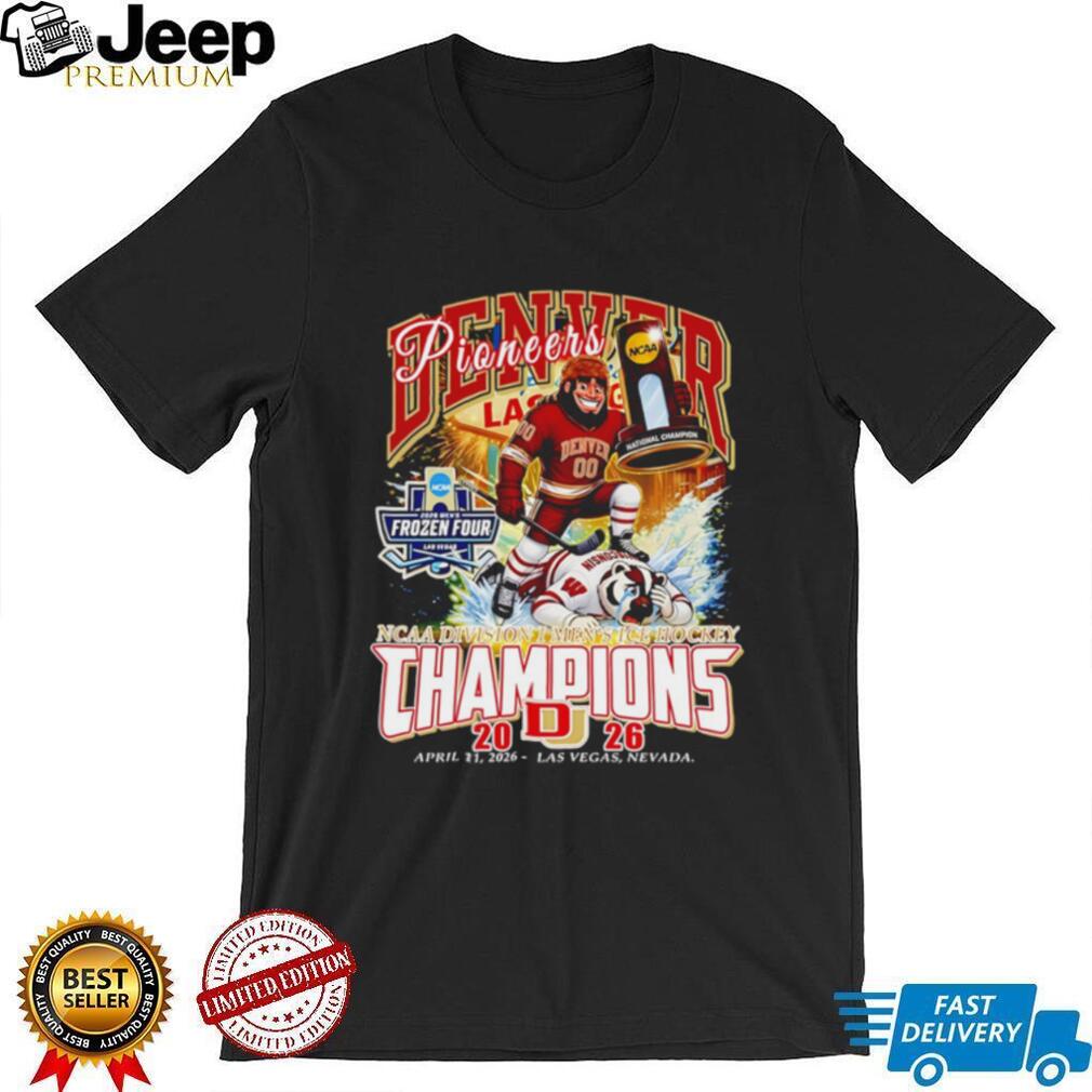 Denver Pioneers NCAA Division I Men’s Ice Hockey Champions mascot shirt