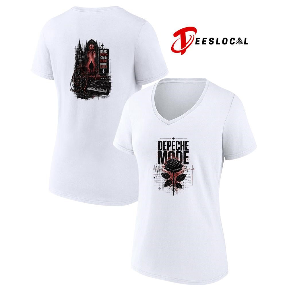 Depeche Mode dark synth cold heart midnight faith graphic shirt