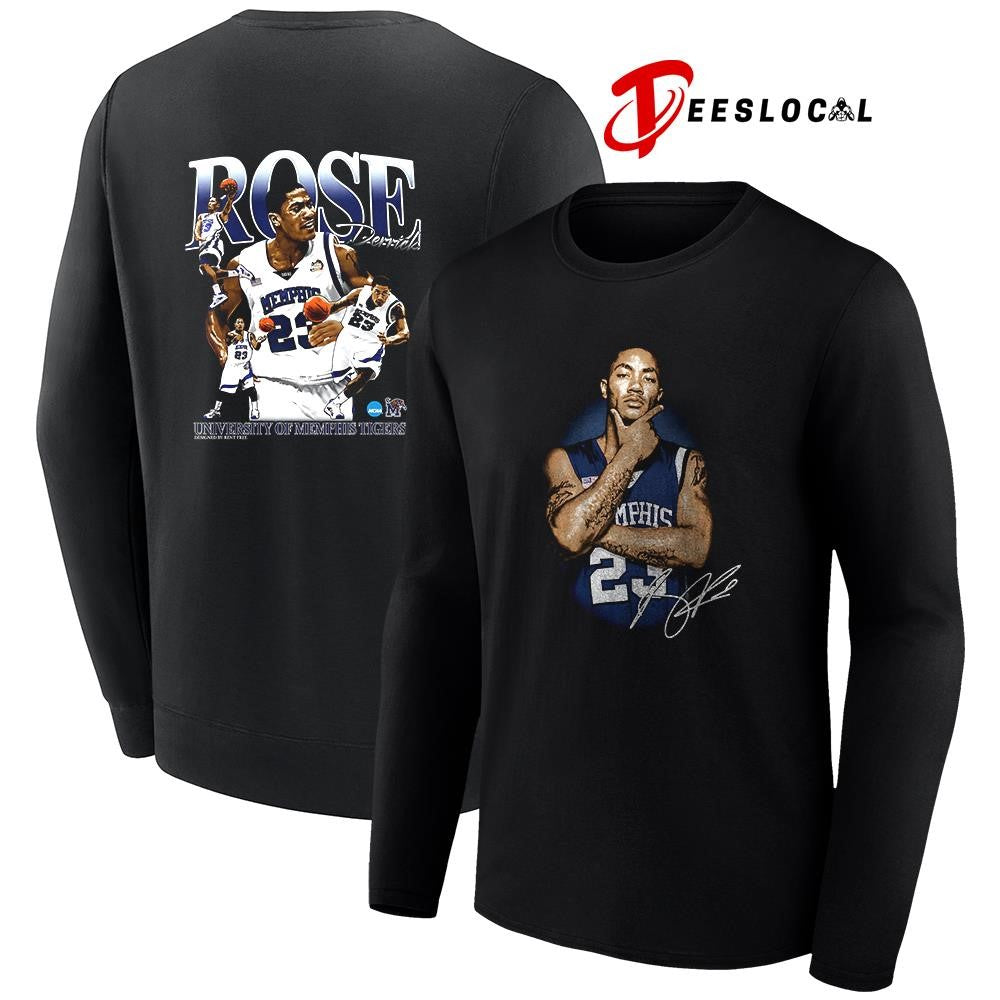 Derrick Rose x University of Memphis Tigers graphic signature shirt