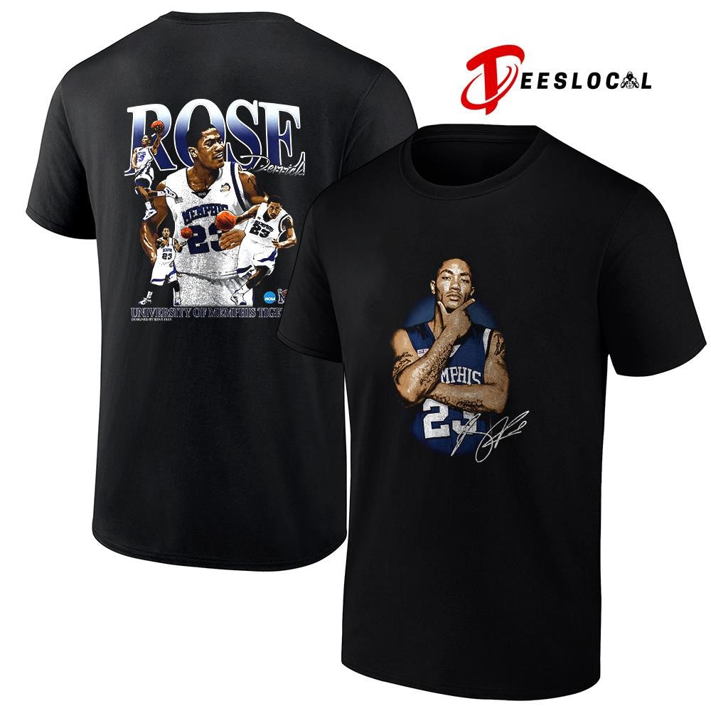 Derrick Rose x University of Memphis Tigers graphic signature shirt