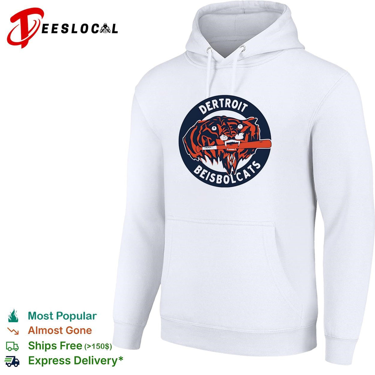 Dertroit Beisbolcats Detroit Tigers baseball parody funny shirt