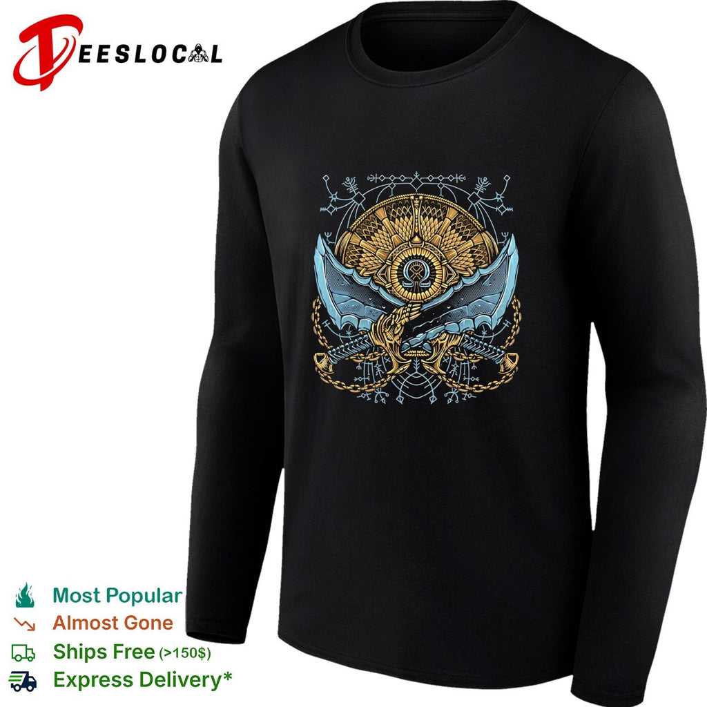 Destiny of the God God of War featuring the Blades of Chaos shirt