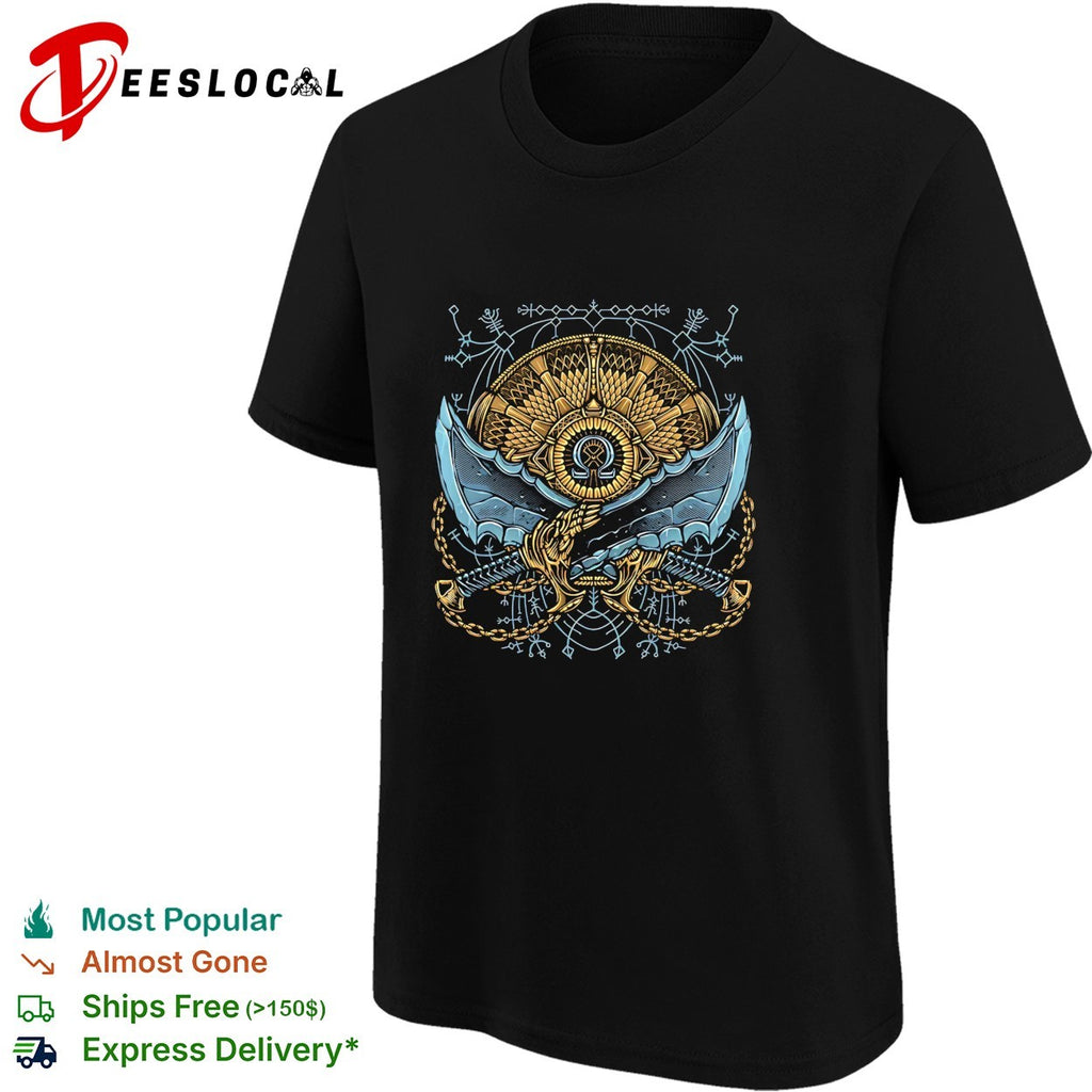 Destiny of the God God of War featuring the Blades of Chaos shirt