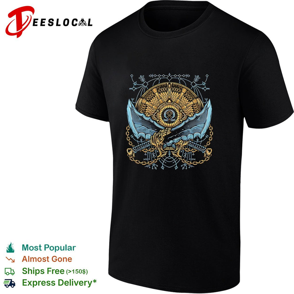 Destiny of the God God of War featuring the Blades of Chaos shirt