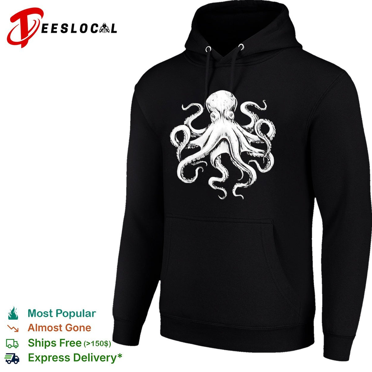 Detailed Kraken Tentacle Marine Life Animal shirt