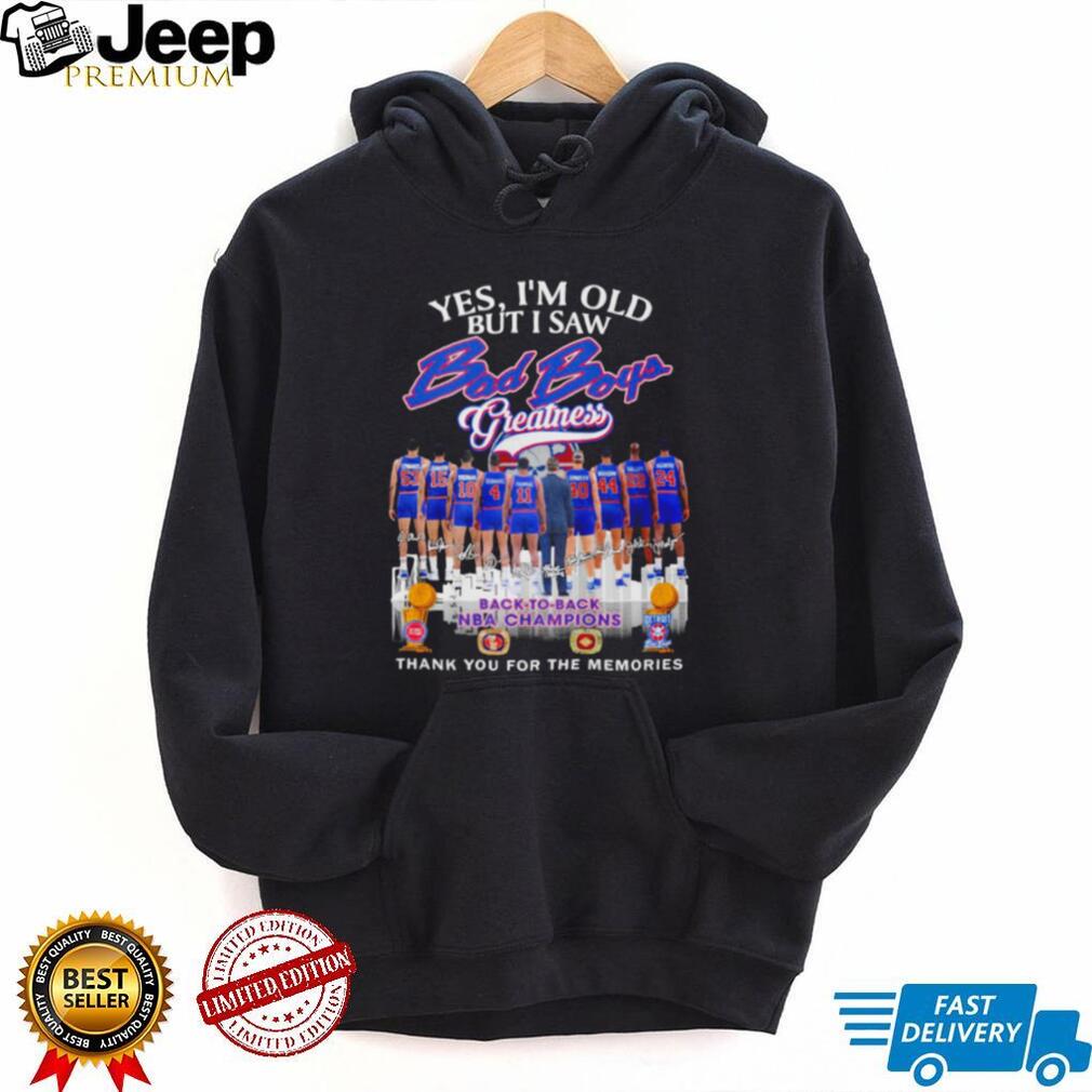 Detroit Bad Boys Greatness T Shirt NBA Back To Back Champions Retro Basketball Fan Apparel
