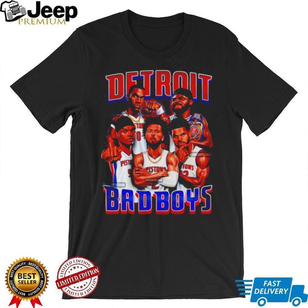 Detroit Basketball Bad Boys Vintage Graphic T Shirt