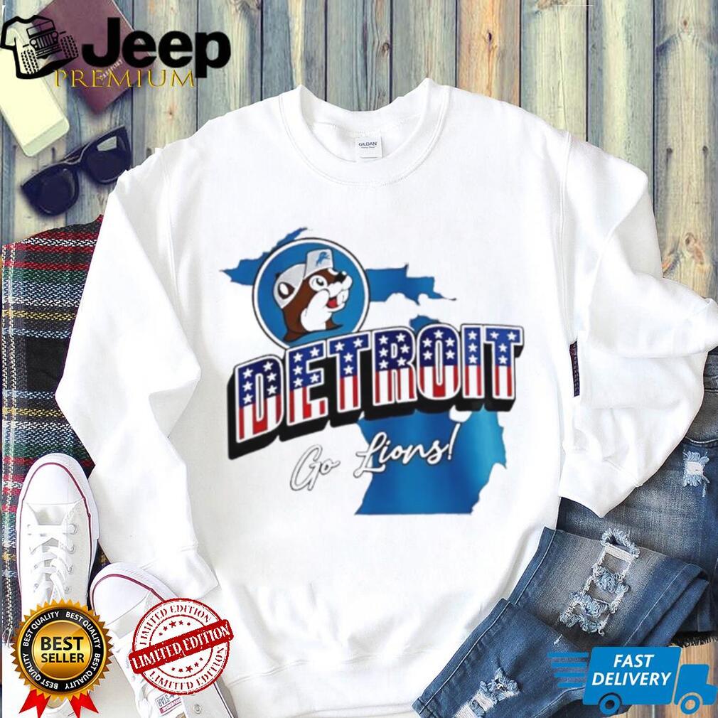Detroit Football Mascot State Map Graphic T Shirt