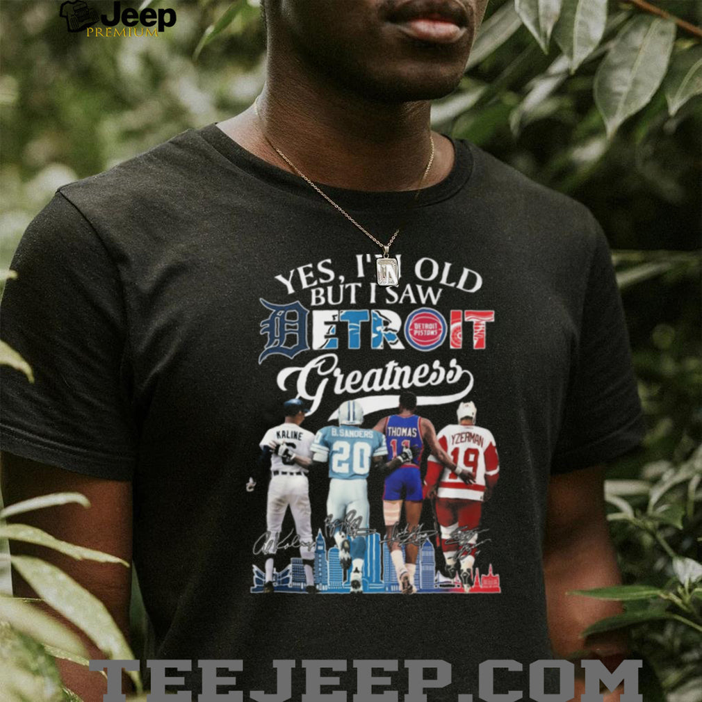 Detroit Greatness Kaline Sanders Thomas Yzerman Legends T Shirt