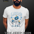 Detroit Lions Best Dad Ever Custom Name And Number Family T Shirt