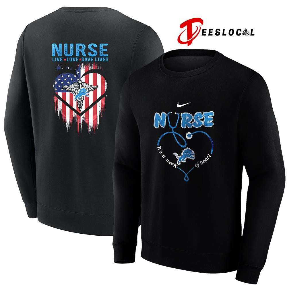 Detroit Lions x Army nurse it’s a work of heart shirt