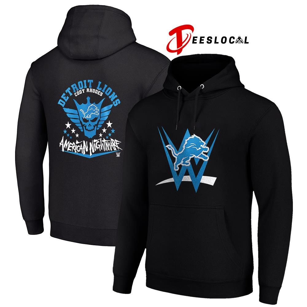 Detroit Lions x Cody Rhones American nightmare logo shirt
