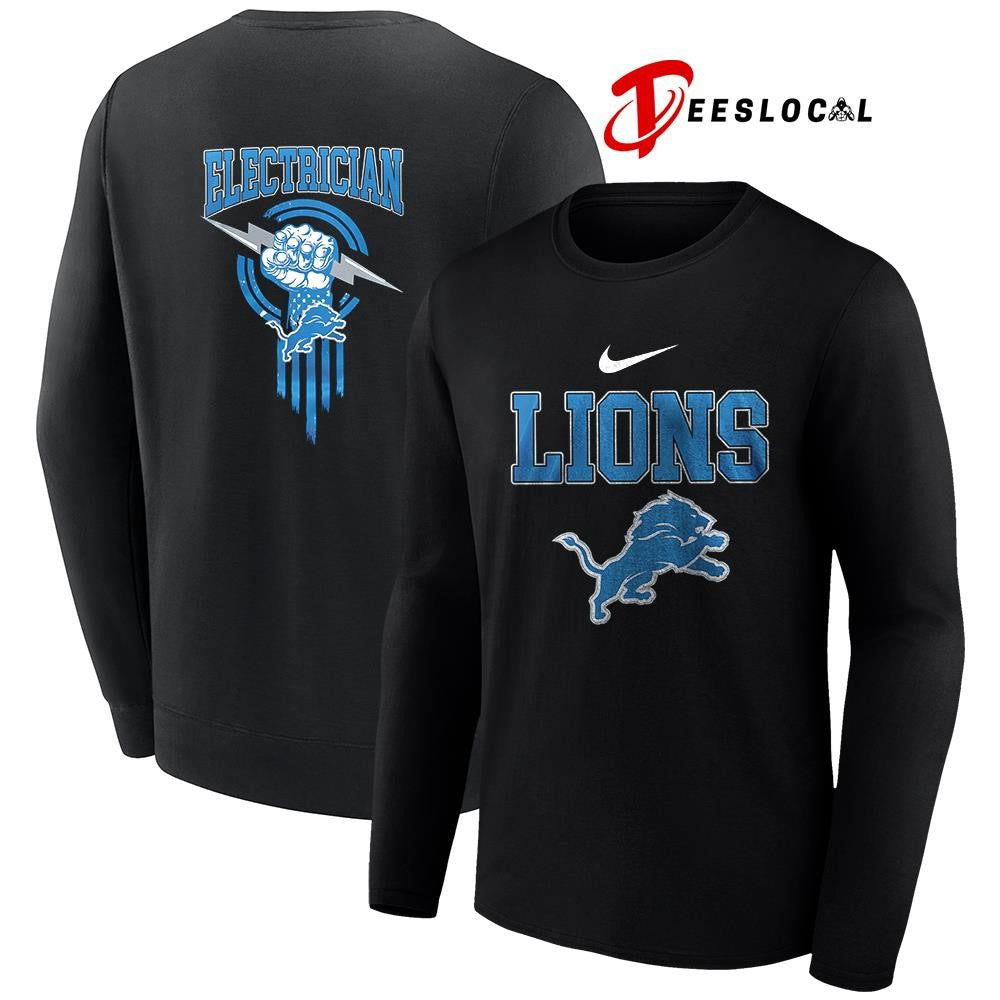 Detroit Lions x Electrician logo shirt