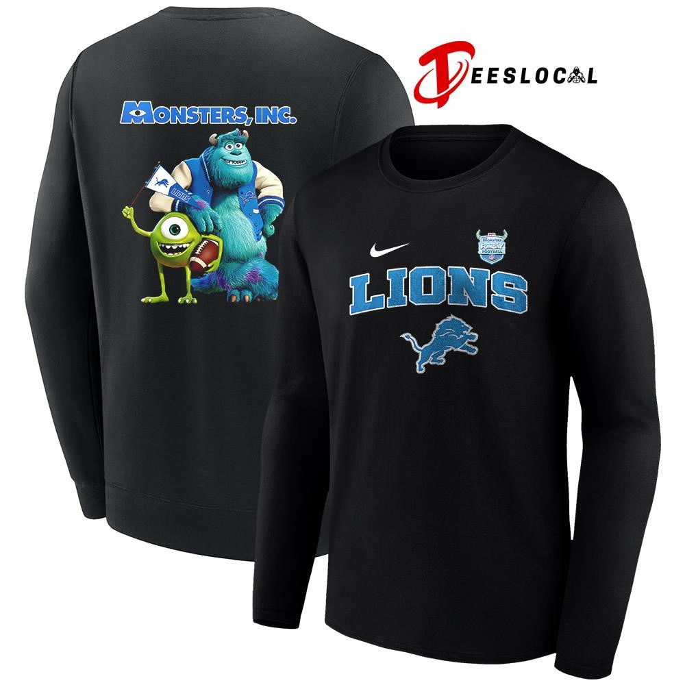 Detroit Lions x Monster Inc Funday cartoon shirt