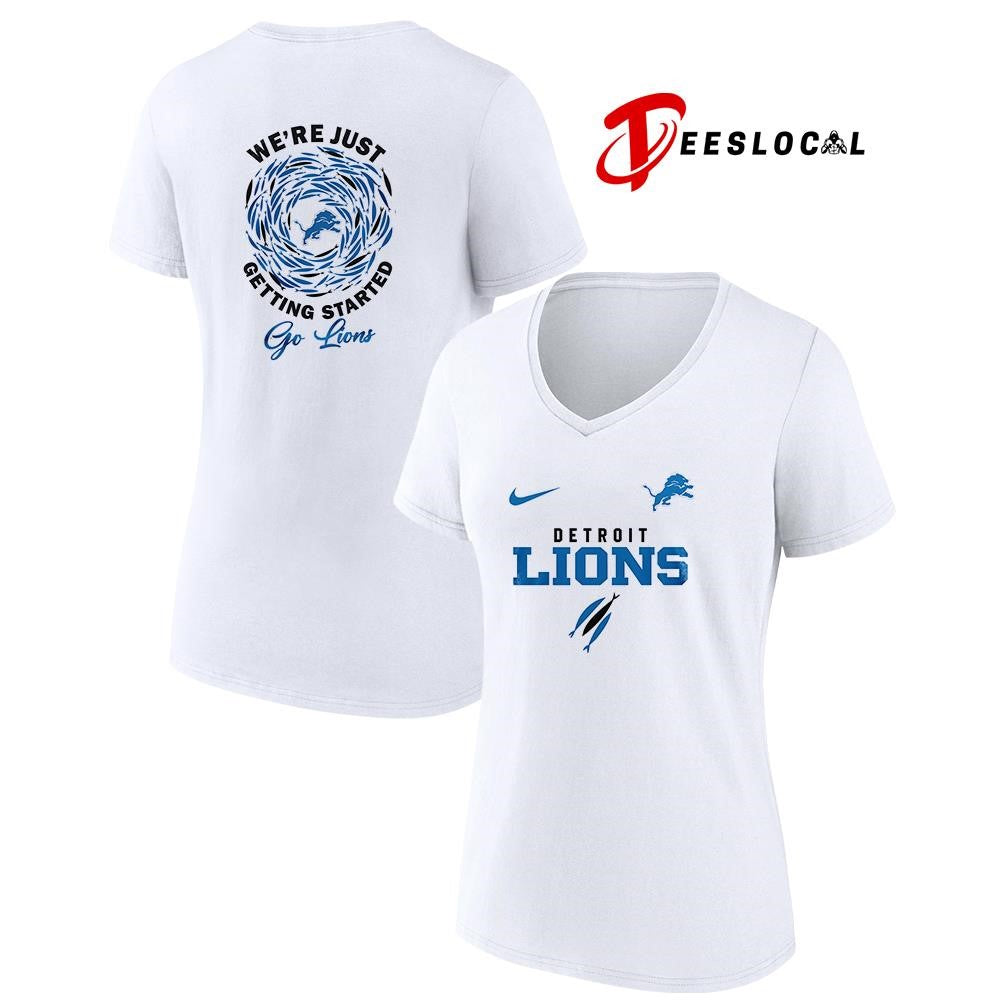 Detroit Lions x The Chosen we’re just getting started logo shirt