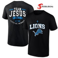 Detroit Lions x team Jesus lifetime member John 3 16 logo shirt